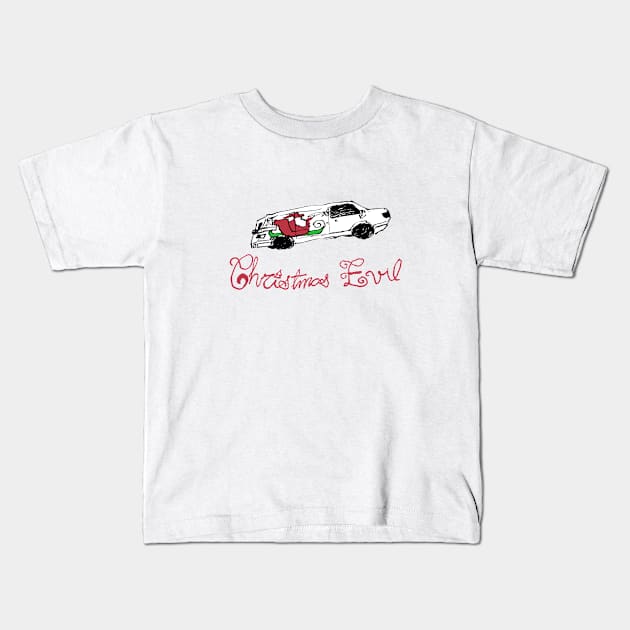 Christmas Evil Kids T-Shirt by Henrico